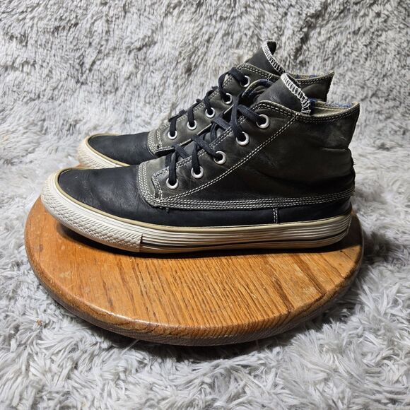Retro Converse Duck Boots Xhi Mens Size 11 Wmn 13 High Top Black & Gray Sneaker - Picture 1 of 14